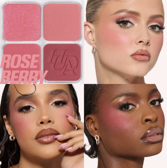 Huda Beauty Blush Filter Blurring Blushlighters Palette - Rose Berry