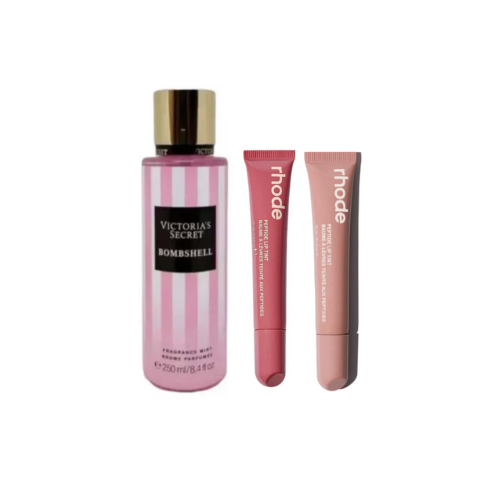 Victoria Secret Bombshell Mist + Rhode Lip Tints