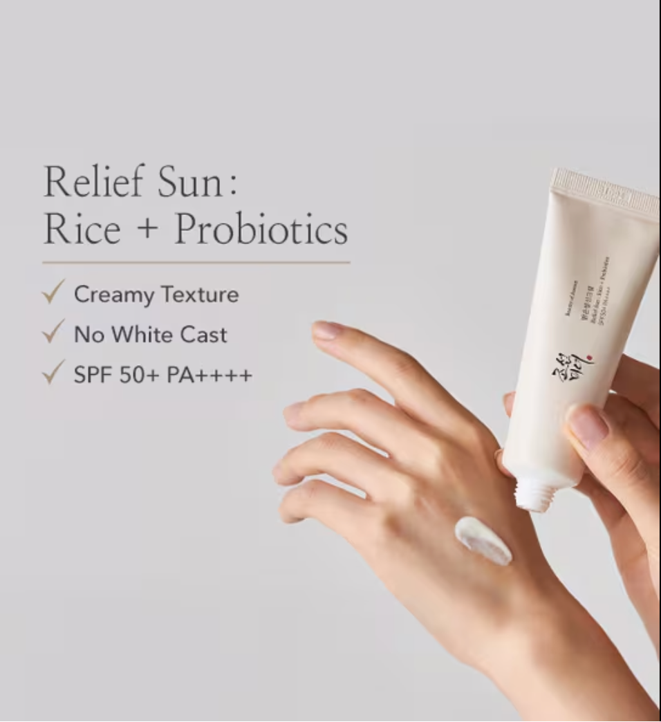 Beauty of Joseon Relief Sun: Rice + Probiotics SPF50+ PA++++