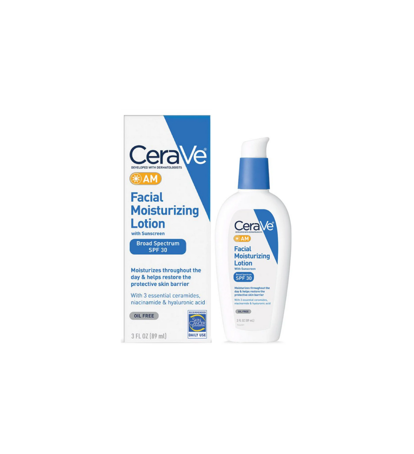 CeraVe Facial Moisturizing Lotion AM with SPF 30 – 89ml