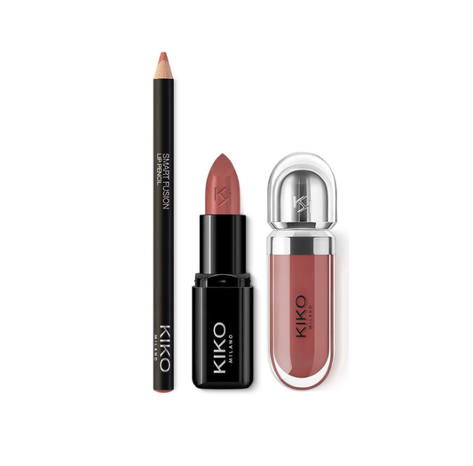 KIKO MILANO LIP TRIO - ROSY BROWN